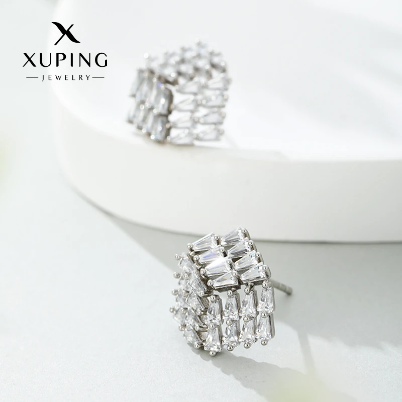 XUPING/旭平首饰 合金合成锆石耳饰 春日【潘生福利】 X000945179