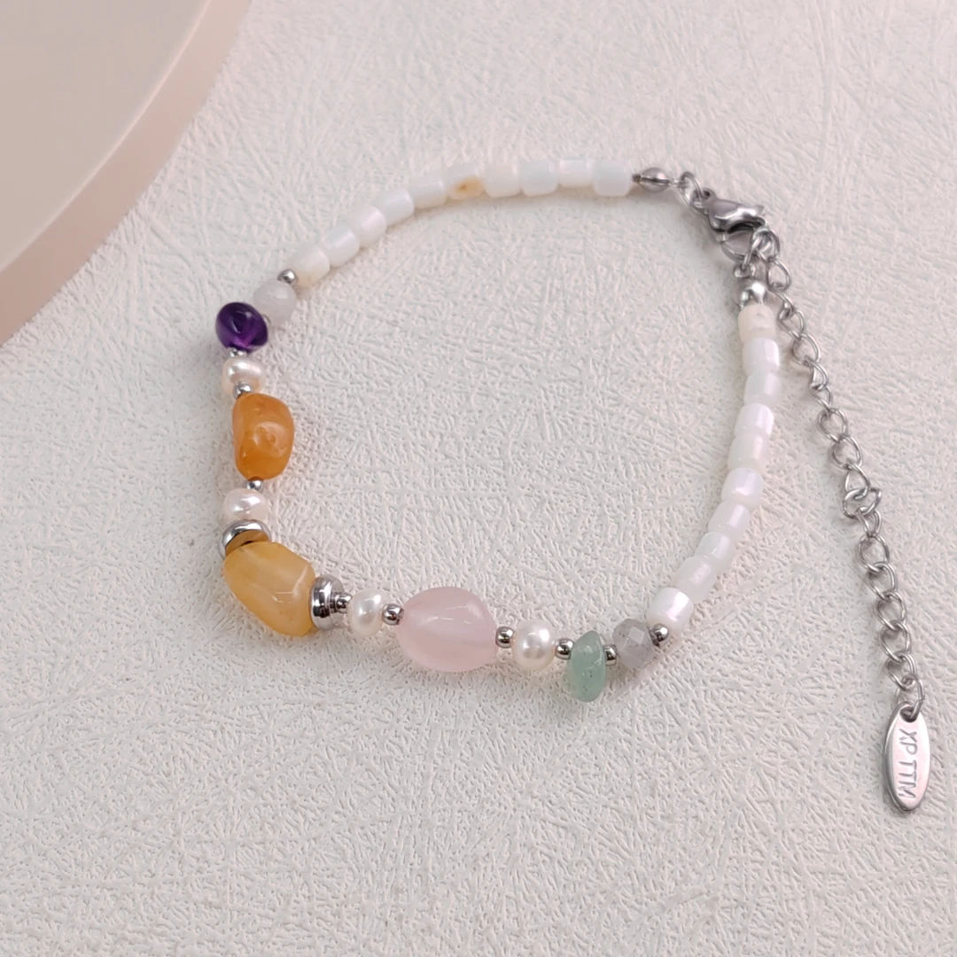 XUPING/旭平首饰 不锈钢仿珍珠手链 秋冬上新简约 GDJ T001017162