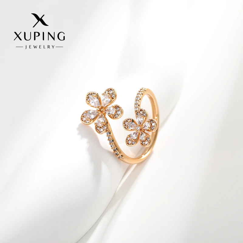 XUPING/旭平首饰 合金合成锆石戒指 春日焕新 GDY  X000669957A11