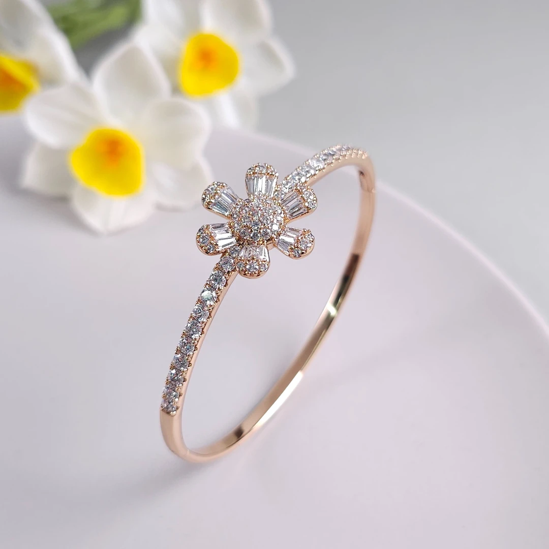 XUPING/旭平首饰 合金合成锆石手镯 龙年薄荷曼波GDX X000762467A