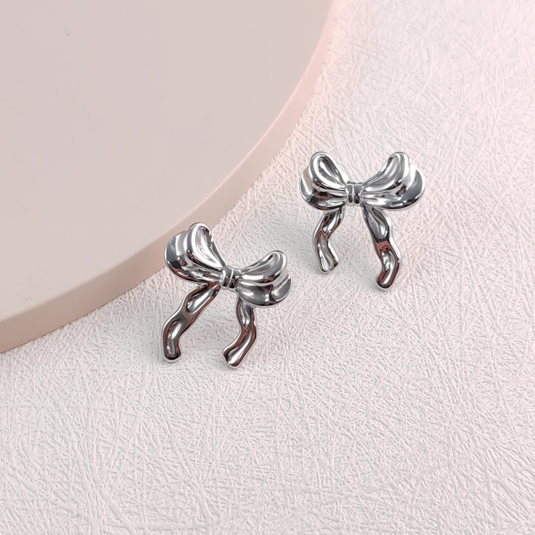 XUPING/旭平首饰 不锈钢耳饰 年终狂欢时尚蝴蝶结 GDJ T001024037