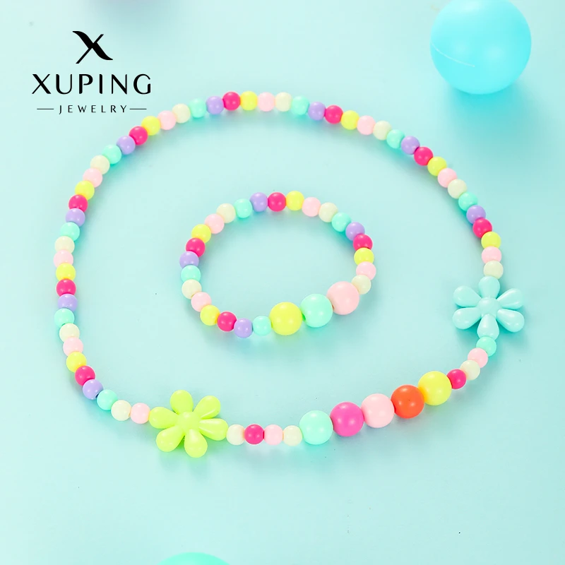 XUPING/旭平首饰 合金亚克力项链 雅丹风宝宝款 GDJ T001016609