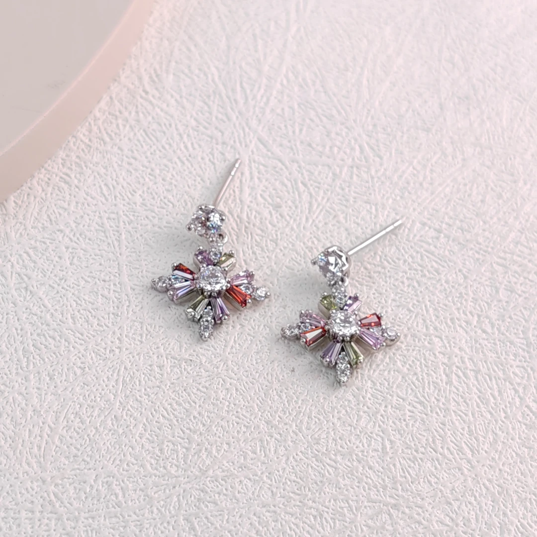 XUPING/旭平首饰 合金合成锆石耳饰 秋冬上新气质 GDJ X000945110