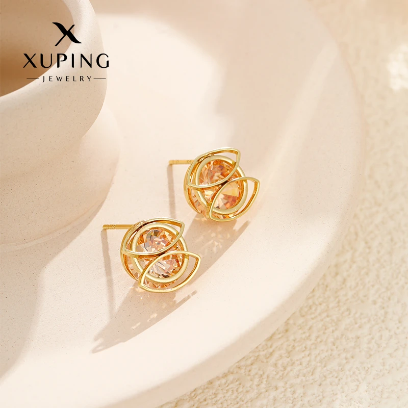 XUPING/旭平首饰 合金合成锆石耳饰 雅丹风时尚 GDX X000970937