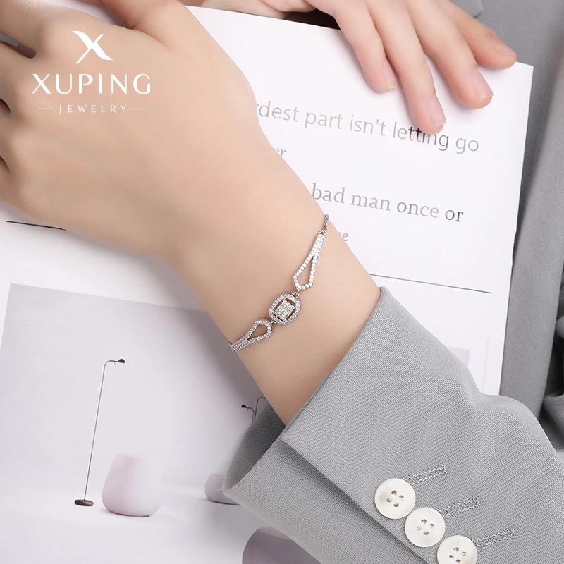 XUPING/旭平首饰 合金合成锆石手链 可调节手链GDJ X000822157