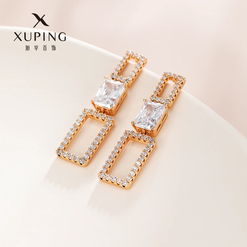 XUPING/旭平首饰 合金合成锆石耳饰 【潘生福利】时尚 X000766202