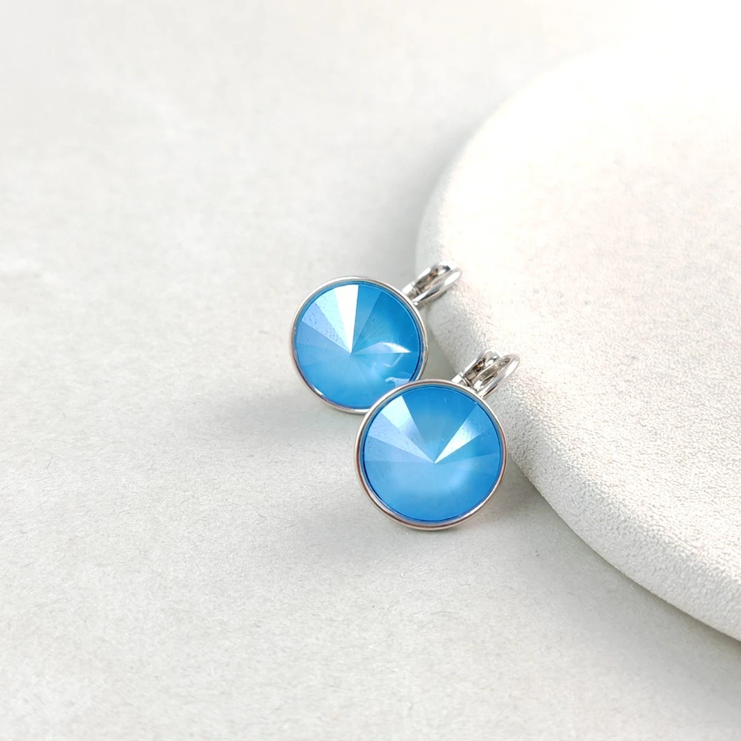 XUPING/旭平首饰 合金仿水晶耳饰 雅丹风时尚圆饼 GDX X000805663