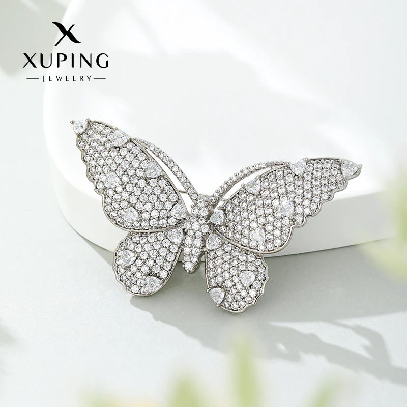 XUPING/旭平首饰 合金合成锆石胸针 年终狂欢蝴蝶 GDX X000799957