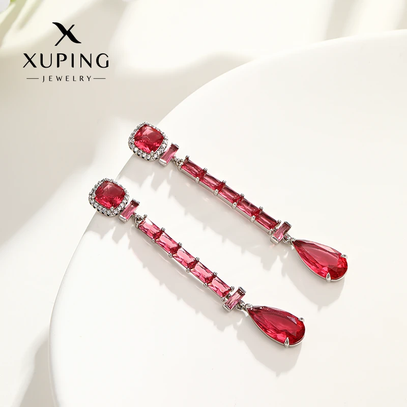 XUPING/旭平首饰 合金合成锆石耳饰 百搭日常耳饰 GDJ X000795975