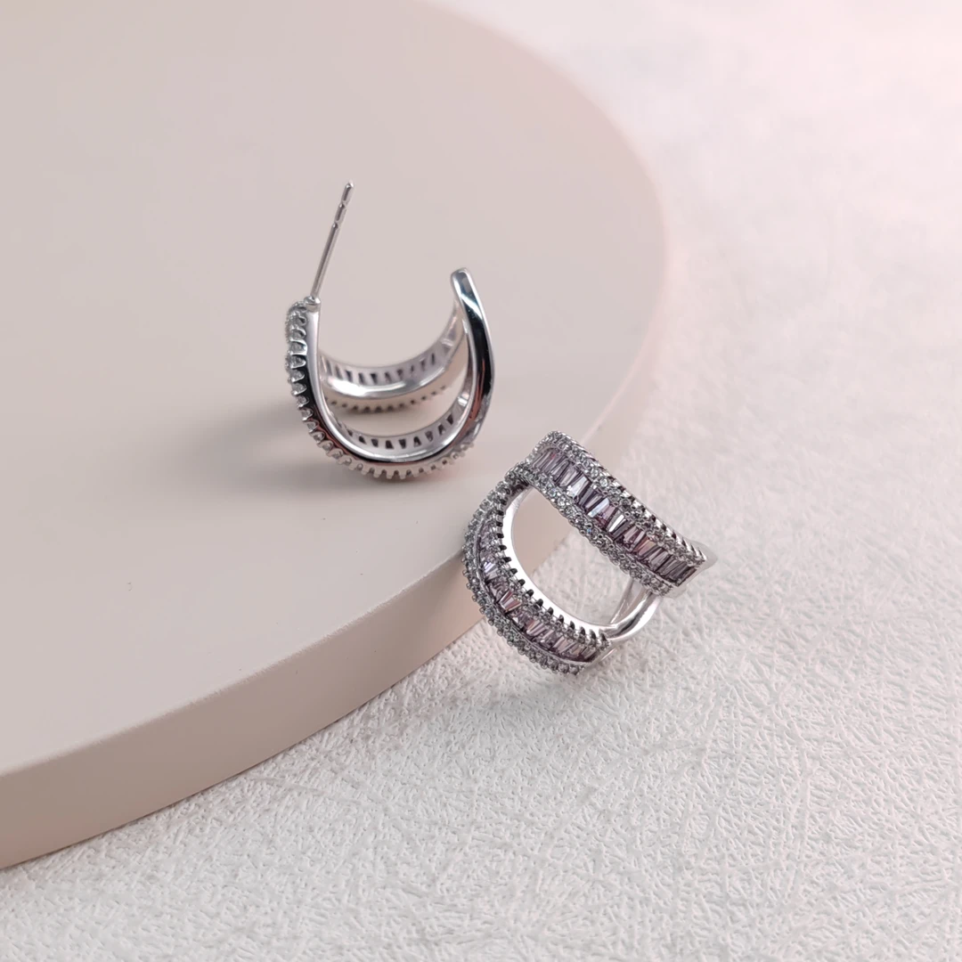 XUPING/旭平首饰 合金合成锆石耳饰 【潘生福利】 GD  X000937498