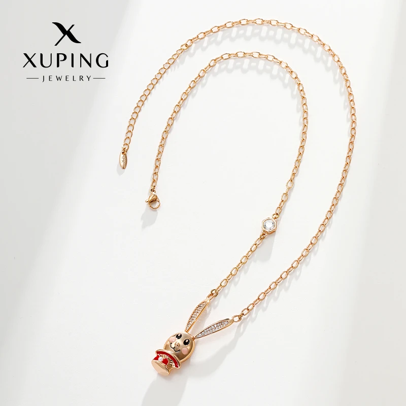 XUPING/旭平首饰 合金项链 【潘生福利】撒花兔兔欧若风 X000659793