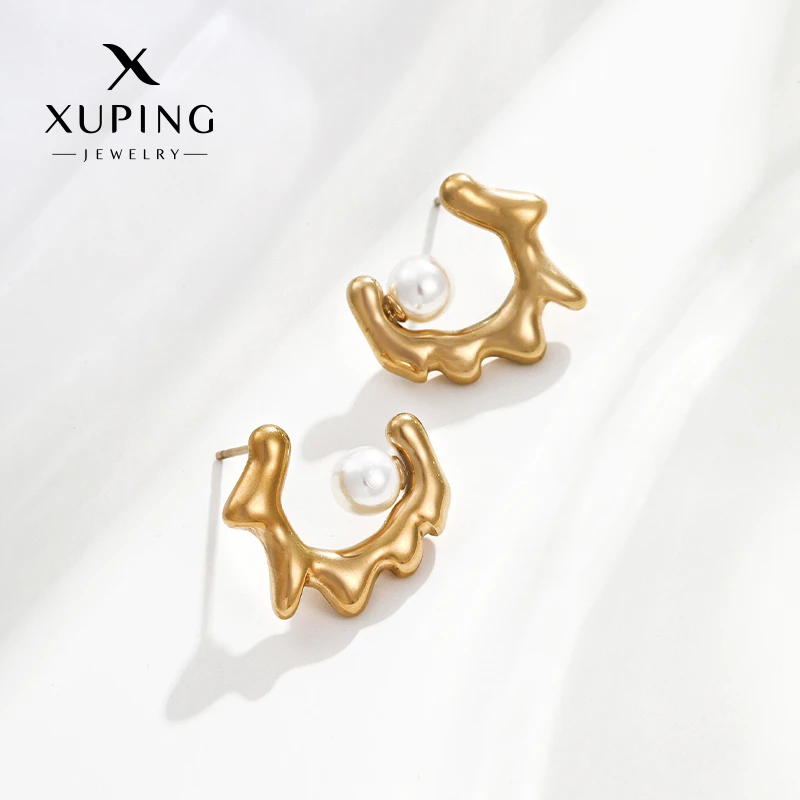 XUPING/旭平首饰 合金仿珍珠耳饰 秋冬上新百搭GDM T000950172