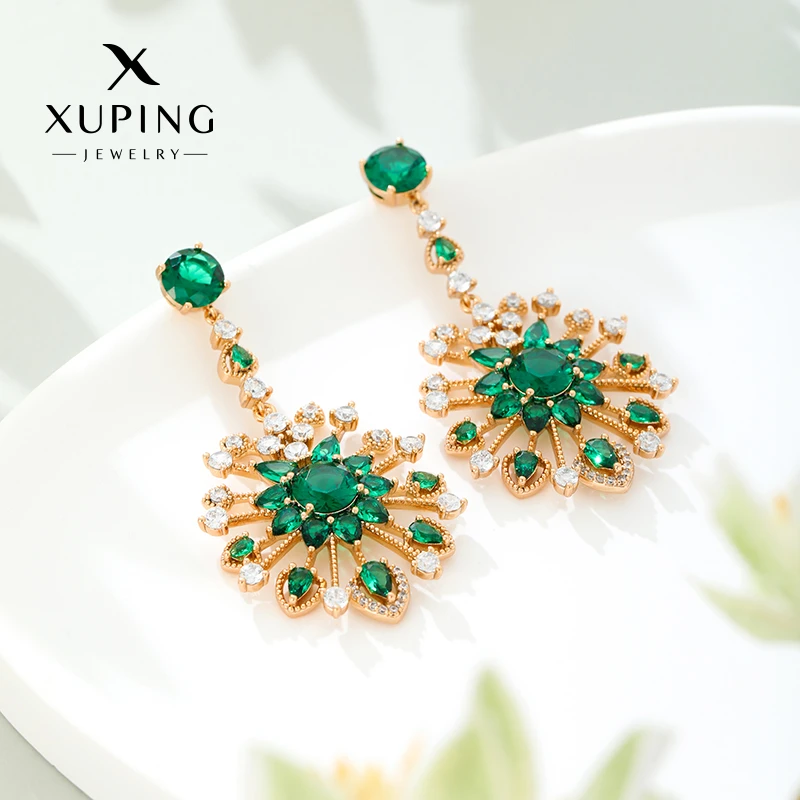 XUPING/旭平首饰 合金合成锆石耳饰 新年款【潘生福利】X000758582