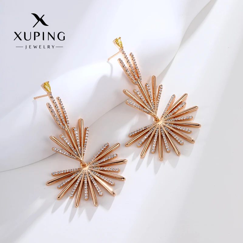 XUPING/旭平首饰 合金合成锆石耳饰 【潘生福利】时尚 X000671340