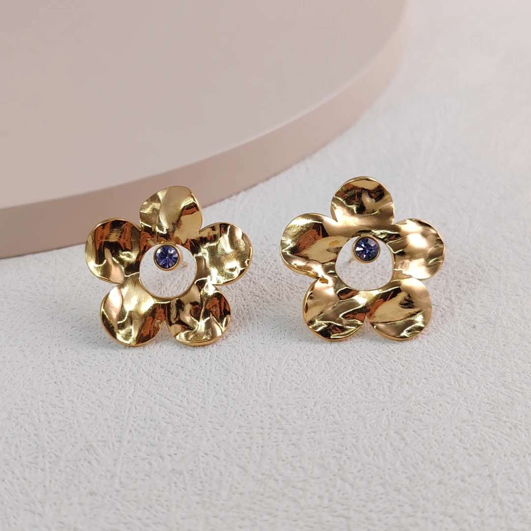 XUPING/旭平首饰 不锈钢合成锆石耳饰 秋冬上新 GDM T000963894