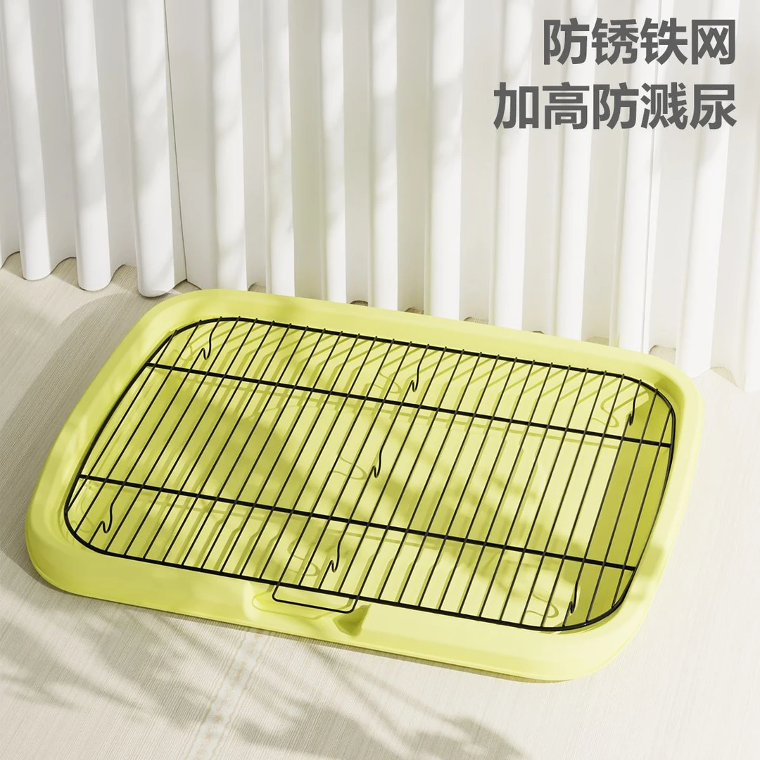 狗狗厕所用品大狗中小型犬防踩屎便尿盆宠物砂盆泰迪网架格不锈钢