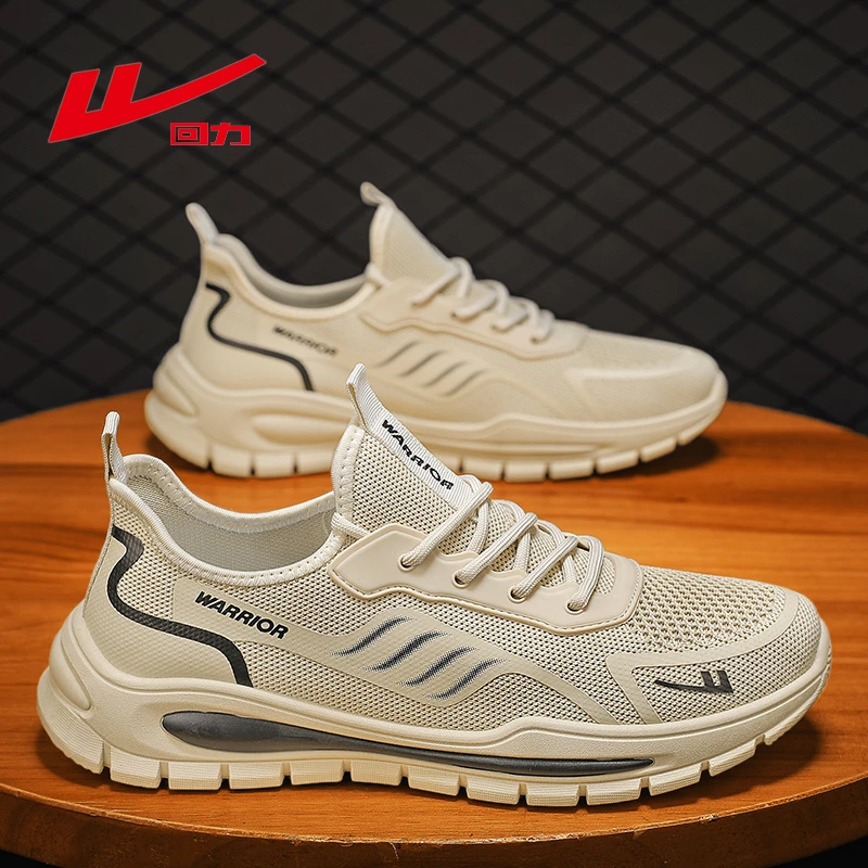 回力男鞋2025夏季网面鞋软底轻便休闲百搭透气防臭跑步潮鞋外卖鞋