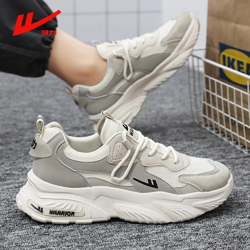 回力男鞋新款大码网面透气跑步鞋男士秋季薄款松糕运动老爹潮鞋