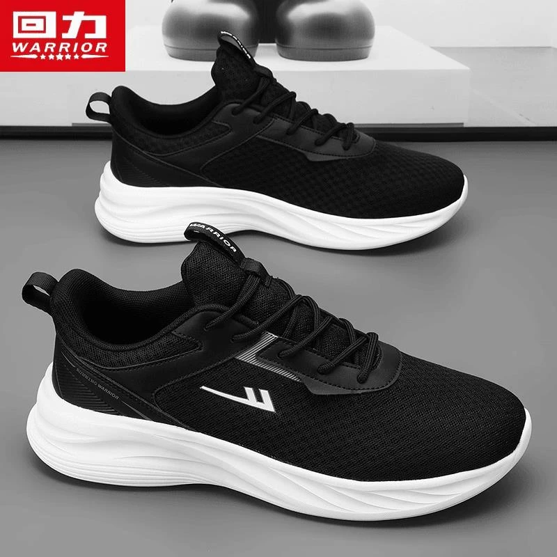 回力跑步鞋防臭2025新款男鞋网面透气轻便软底减震休闲运动鞋潮鞋