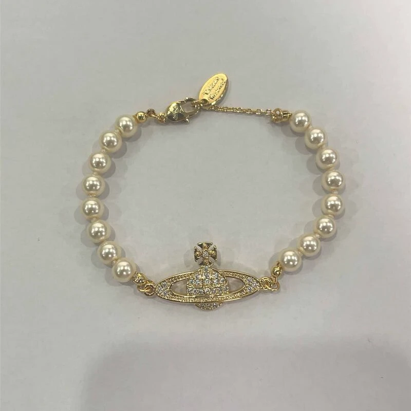 铜合金贝壳手链 【手链土星珍珠】西太后手工气质时尚百搭轻奢经典
