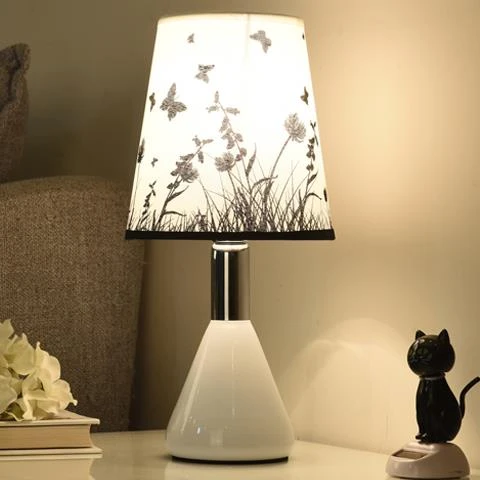 卧室床台灯简约学生宿舍学习护眼书桌LED灯调光节能起夜小台灯