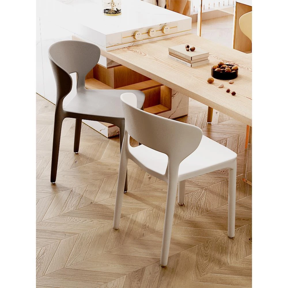 塑料餐椅家用网红餐厅加厚简约现代北欧书桌靠背椅化妆餐桌椅子