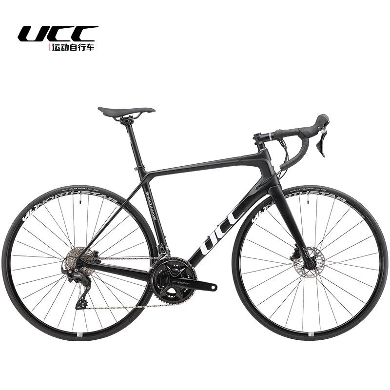 UCC运动自行车冲击波公路车碳纤维车架禧玛诺油碟刹车24速变速系
