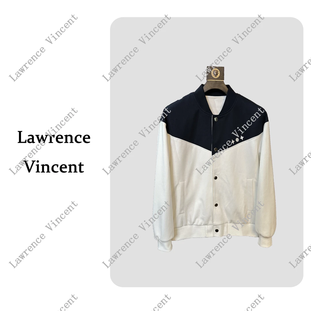 Lawrence Vincent高奢定制新款百搭撞色棒球服夹克外套L008