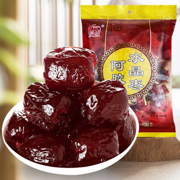 东阿胶城 阿胶无核水晶枣100g 软糯香糯健康零食