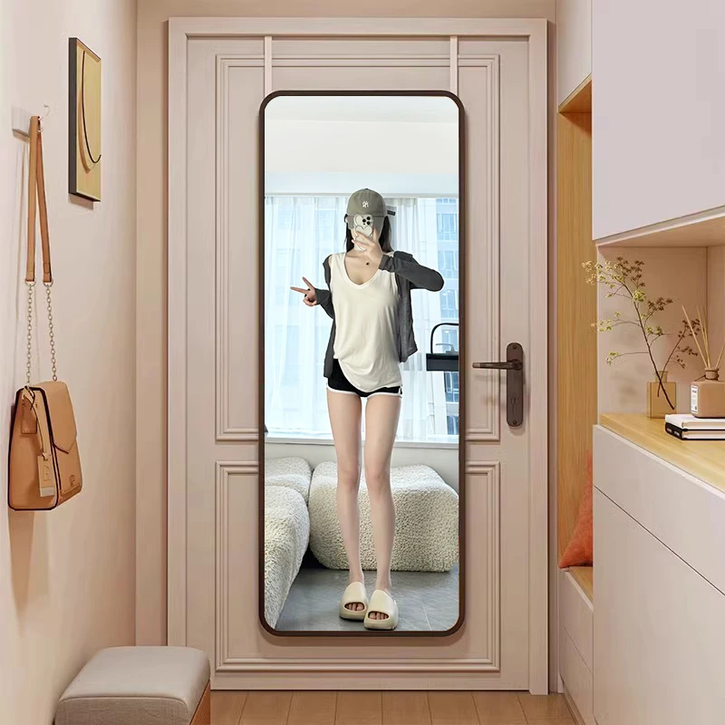 门后镜子全身镜家用壁挂贴墙自粘穿衣镜宿舍挂门镜卧室落地试衣镜