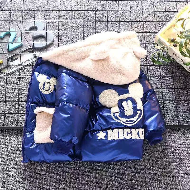 儿童棉服加厚冬季洋气男童棉衣小童加绒外套韩版棉袄潮男宝宝冬装