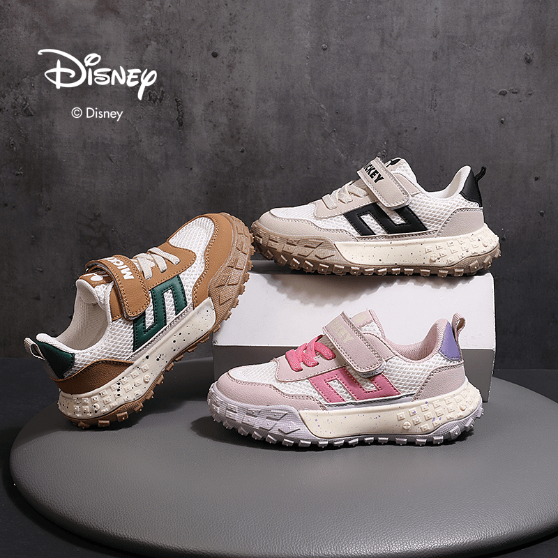 【周洲专属】迪士尼2024年儿童新款榴莲底百搭休闲运动鞋DS1586871