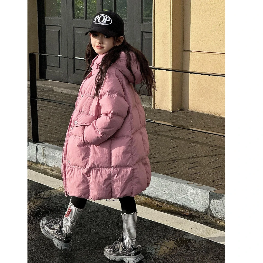 （M扣款）儿童长款羽绒服女童新款中大童男宝加厚洋气童装冬季外套
