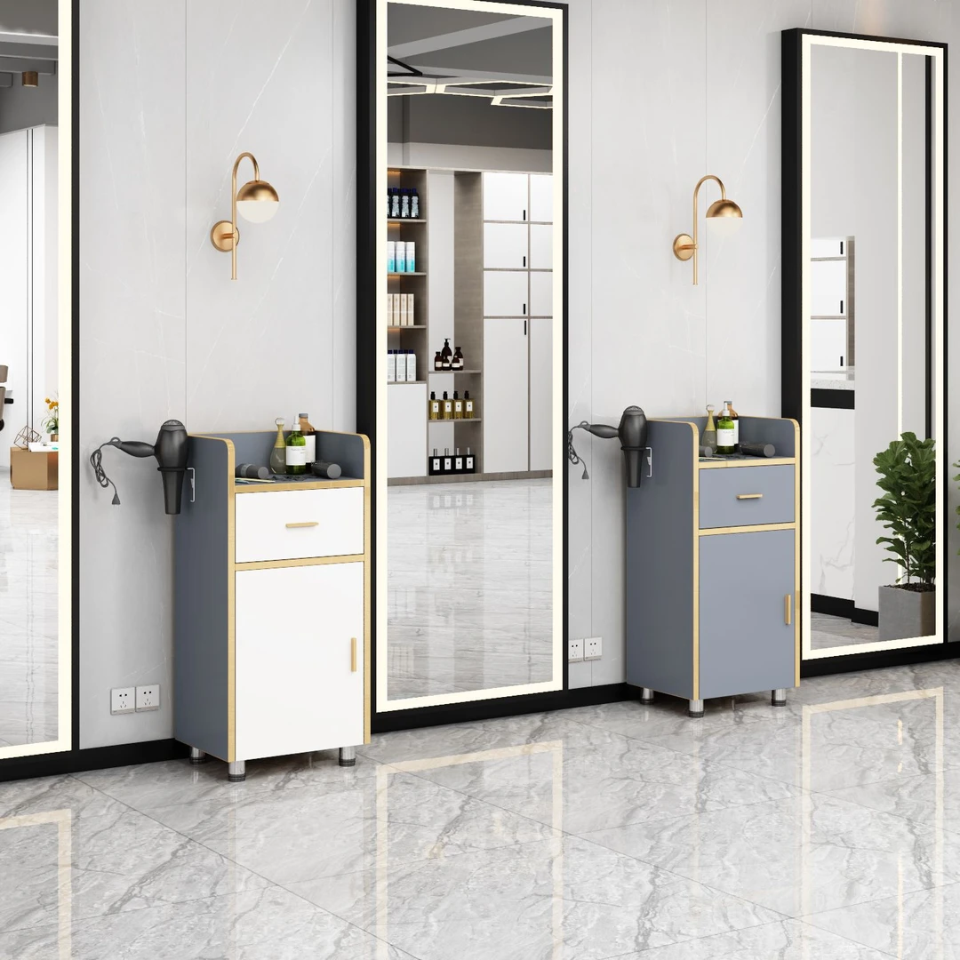 理发柜发廊工具柜储物柜多功能美容院美发店化妆简约落地收纳柜子