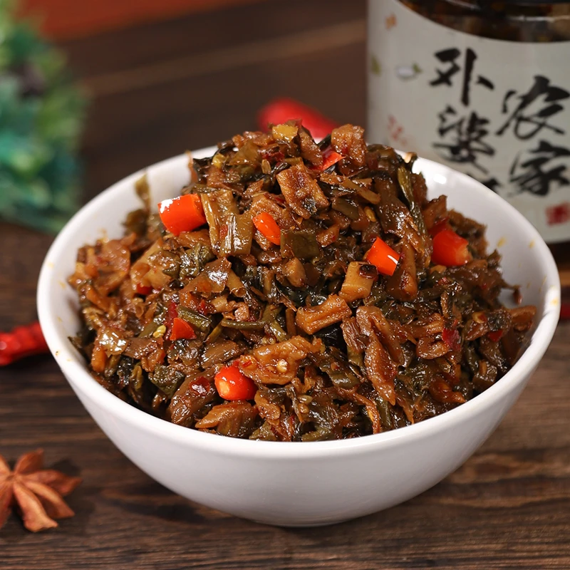 田野故事【湖南特色 香辣下饭 农家味道 】即食230g/瓶*4特产外婆菜