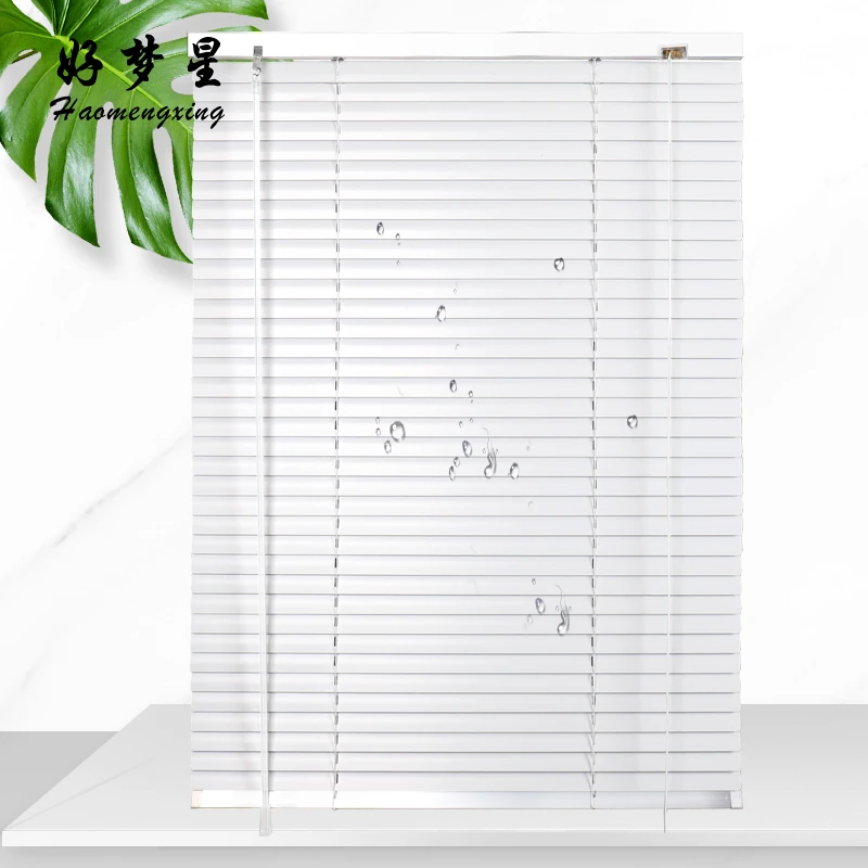 百叶窗帘免打孔升降窗帘办公室时尚浴室厨房防水亮光遮阳百叶窗帘