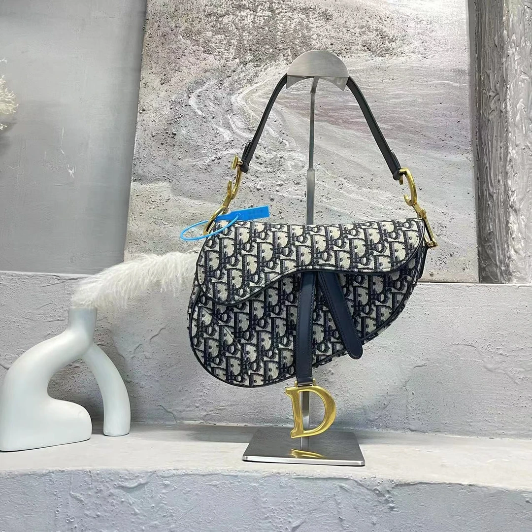 95新 DIOR/迪奥 何为奢侈/Dior 马鞍 腋下包 中号 成色一般