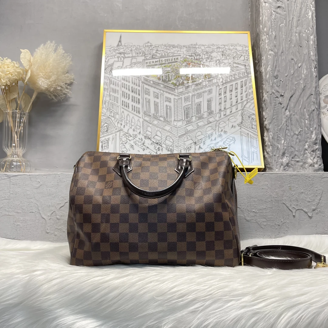 95新 LouisVuitton/路易威登 何为奢侈/  LV speedy 25包 肩带款