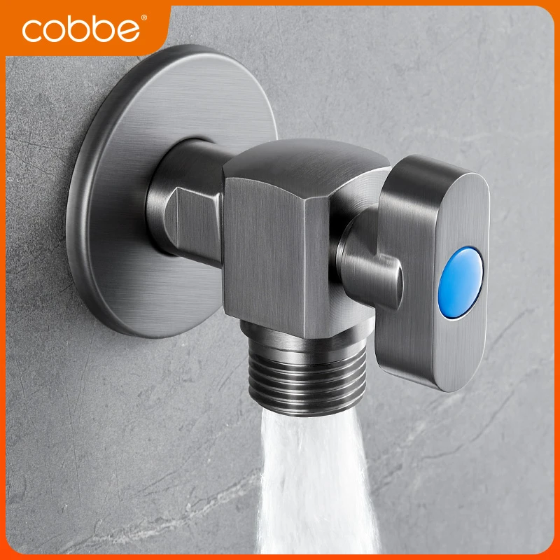 卡贝角帼全铜冷热水三角阀马桶水阔热水器专用大流量球闽直通开关