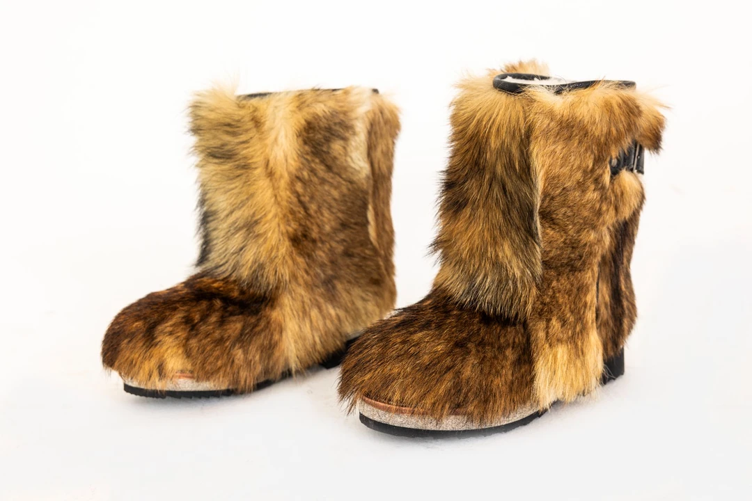 阿尔巴特冬季时尚保暖民族风狗毛雪地靴【S23-37】【中筒】