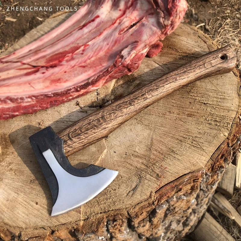 轨道钢飞机斧头劈柴砍树剁骨家用锻打斧子破拆斧硬度高锋利户外斧