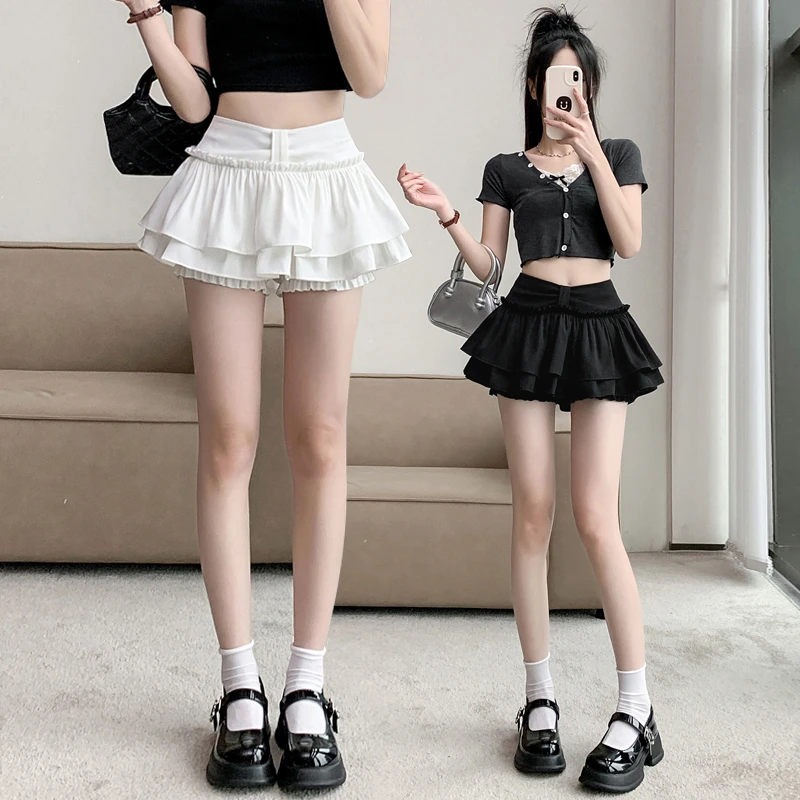 辣妹芭蕾学院风蓬蓬半身裙女2024春夏新款百搭超短裙蛋糕泡泡裙子