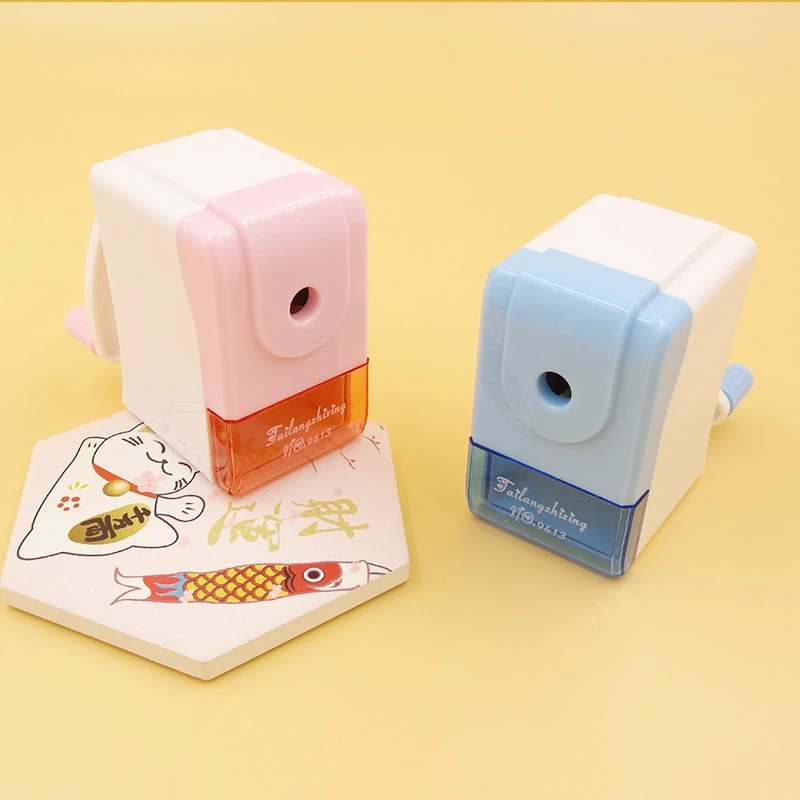 小四方自动进笔削笔器小学生便携式自动进铅卷笔机学习用品文具