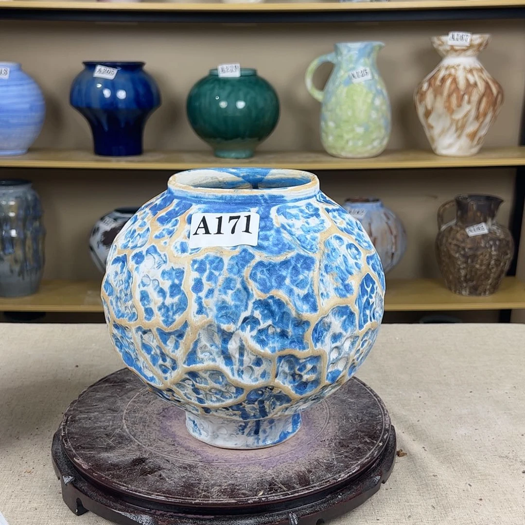 171蓝色花瓶摆件家居装饰品摆件家居装饰品