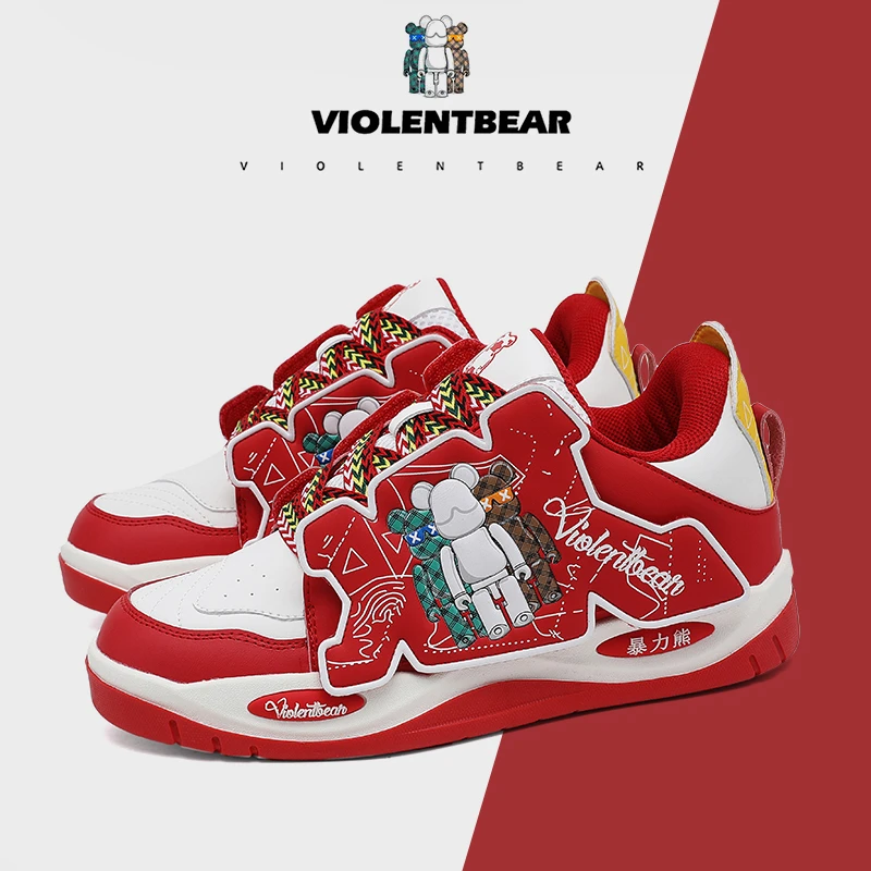 Violentbear/暴力熊男女鞋面包鞋厚底时尚百搭休闲运动情侣鞋928