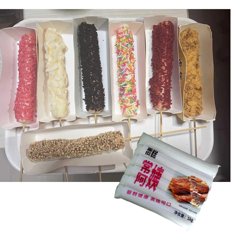 正宗常阿姨脆皮糕脆皮圆年糕烤肠偏圆年糕烤肠机专用摆摊商用批发