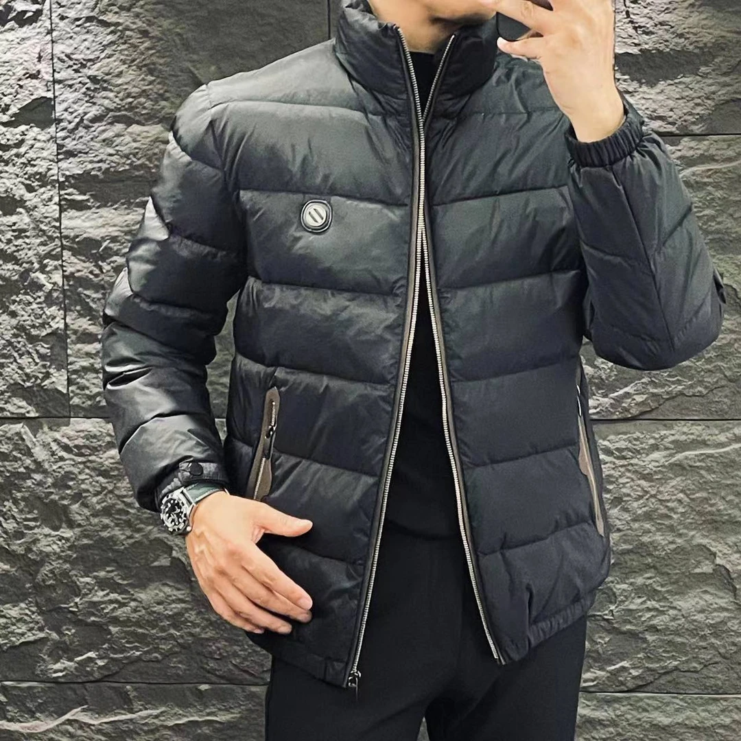 K 34135轻奢高品男士立领加厚秋冬季羽绒服外套