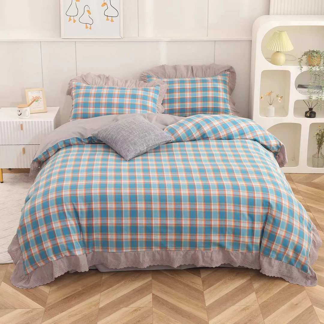 色织超柔空气棉四件套标准200*230～7199