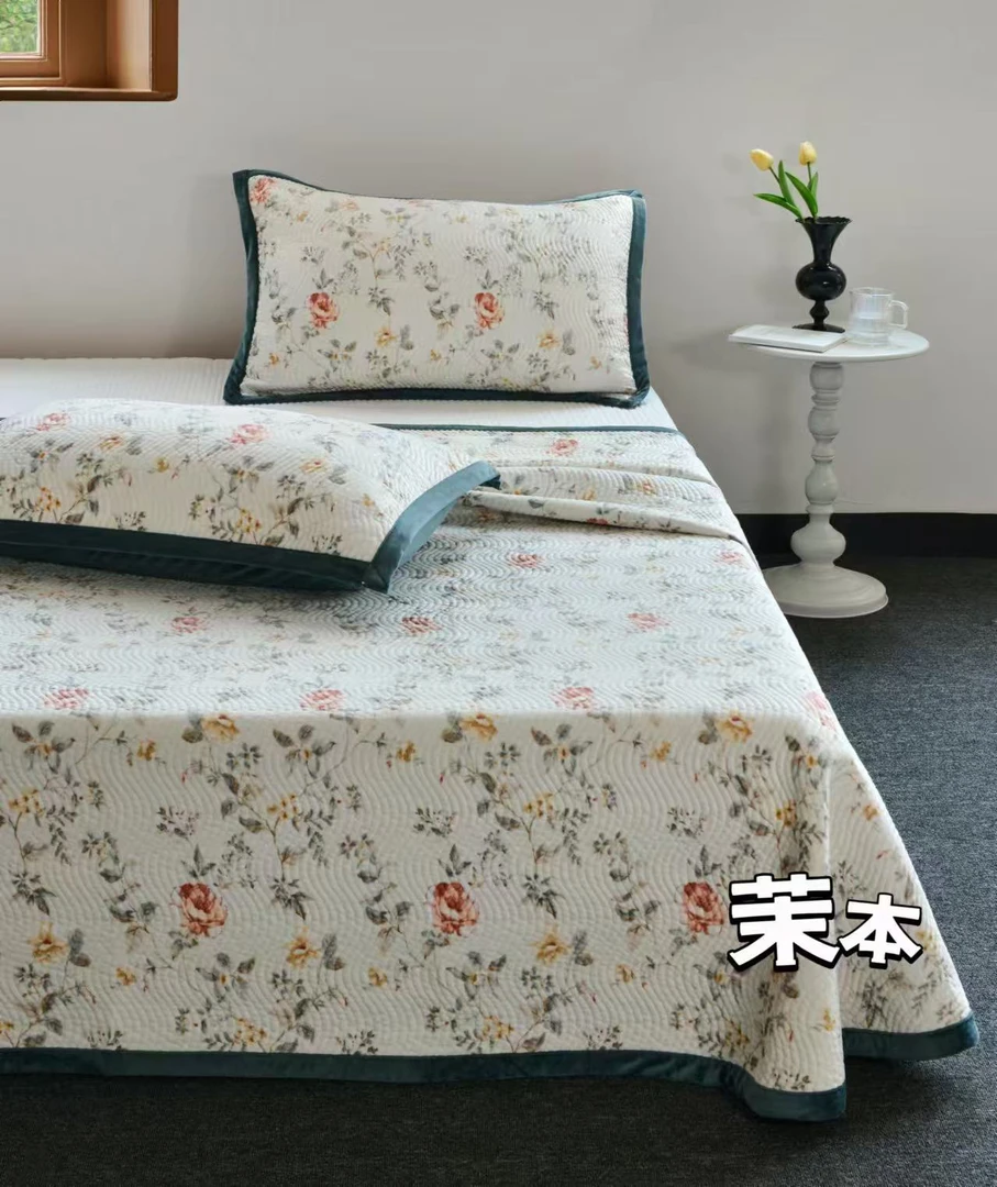 洛丽塔定制款绒床盖三件套微瑕～茉本S17