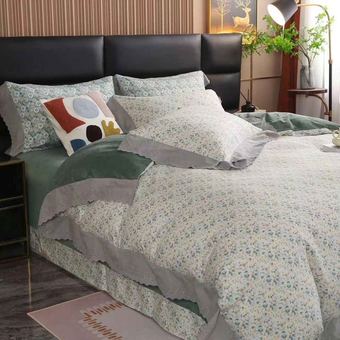 温氧保暖花边四件套加大220*240～A317